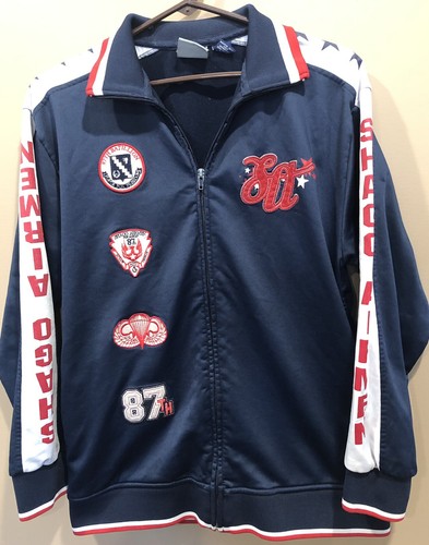 Shago by Bow Wow Vintage Herren Jacke Gr. Medium 90s Batillion Airmen Freedom Patches - Bild 1 von 11