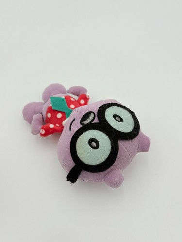 Wow Wow Wubbzy Plush TY Beanie Babies Walden Purple Stuffed Toy Glasses Red - Picture 4 of 8