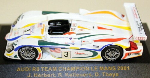Ixo 1/43 LMM003 Audi R8 #3 Team Champion Le Mans 2001 Diecast Model Car - Picture 4 of 5