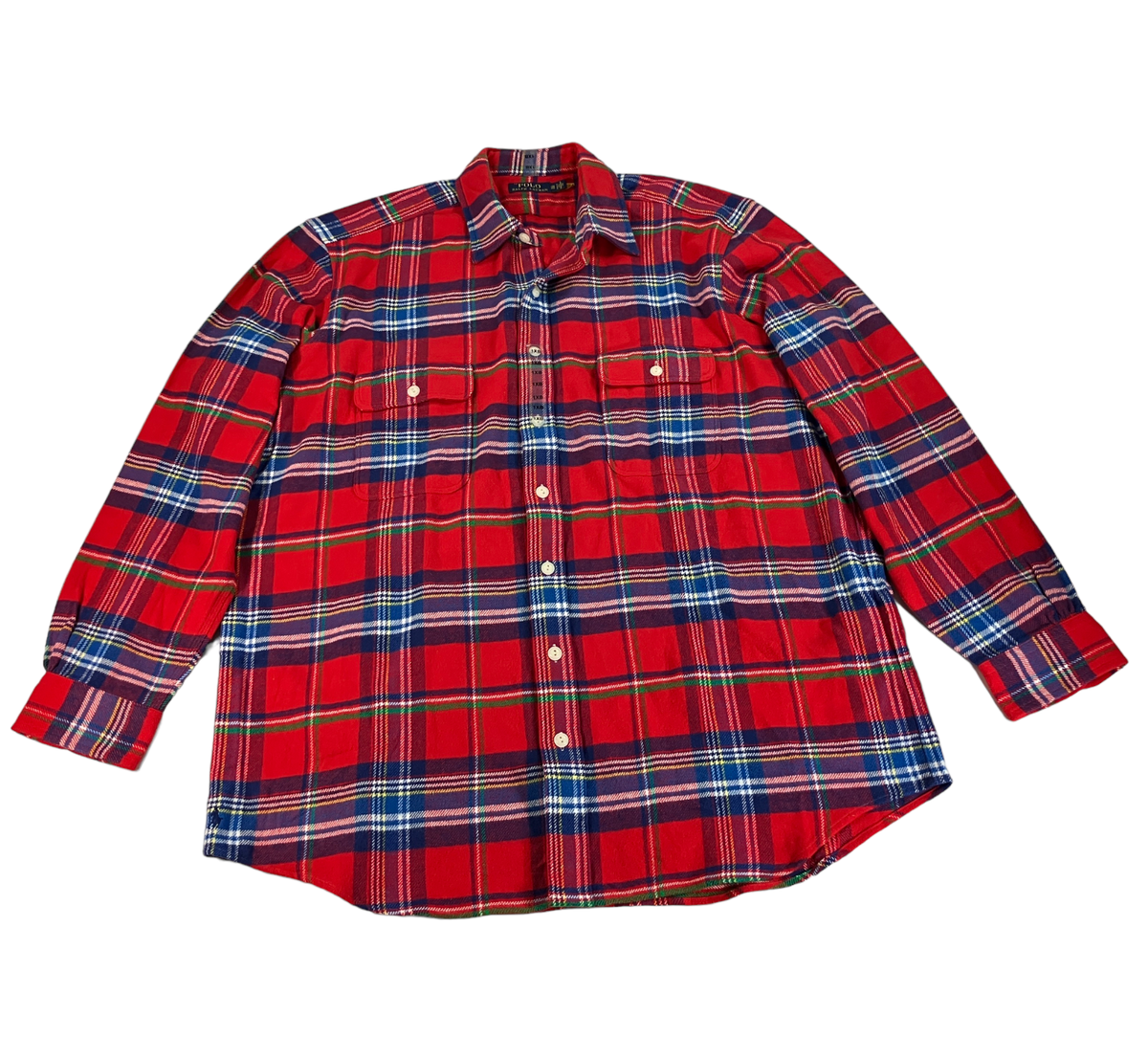 POLO RALPH LAUREN シャツ Polo Ralph Lauren Flannel Workshirt BIG & TALL Mens Red Plaid LT