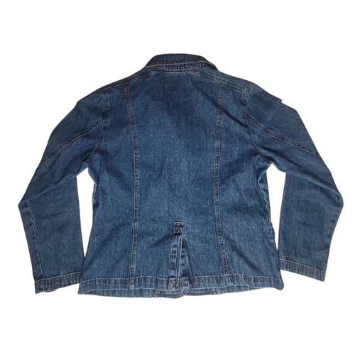 Bill Blass Jeanswear Jean Jacket Ladies Petite Medium Blue Long Sleeve - Picture 2 of 8