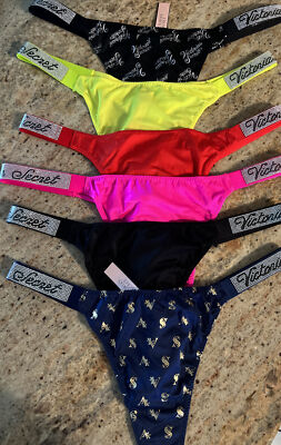 5 VS New Design SHINE STRAP RHINESTONE THONG M,L,XL Multiple Colors New