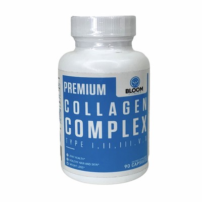 Premium Collagen Complex Type I Ii Iii V X By Bloom Fitness 90 Capsules For Sale Online Ebay