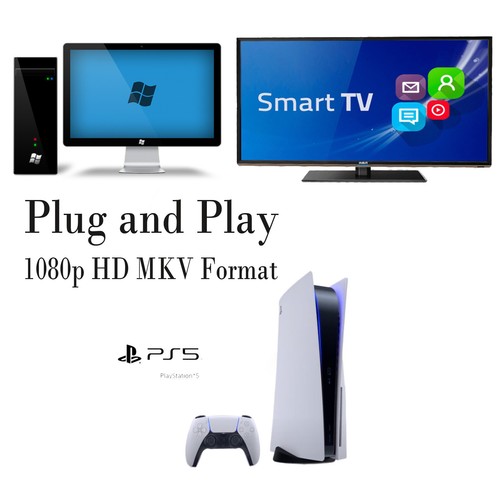 230 Digital Bluray Movies From Original DVDs on 700GB Hard Drive 3.0 USB - Afbeelding 4 van 5
