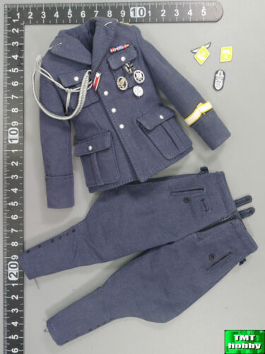1:6 Scale DID D80147 WWII German Luftwaffe Captain Willi - Officer Uniform Set - Afbeelding 1 van 2