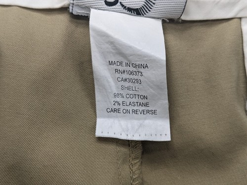 Zero Restriction Pant Mens 40W 32L Beige Tour Series Golf ⛳ Flat Front $295 - Picture 3 of 14