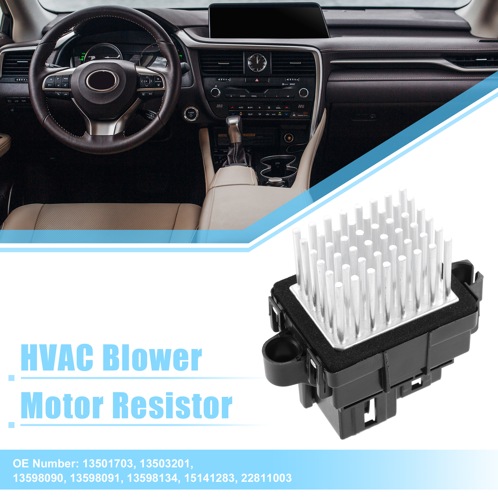 HVAC Blower Motor Resistor AC Blower Control Fit for GMC Acadia AT4