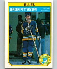 1982-83 O-Pee-Chee #309 Jorgen Pettersson NM++ Blues J2M
