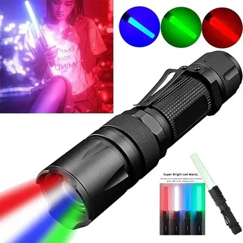Linterna 4 en 1 Multicolor LED Zoom Exterior Caza Fotográfica Selfie Totch - Imagen 9 de 18