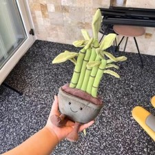 Jelly Cat Plant Series Fun Bamboo Potted Plant Cute Plush Doll 30cm