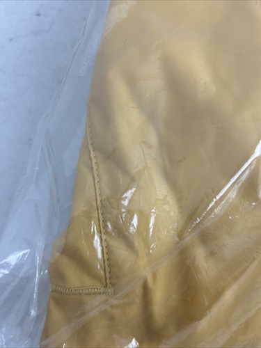 Obey Mens Coaches Jacket Med Yellow Snap Button Lined Double Sided Eyes Logo - Picture 4 of 5