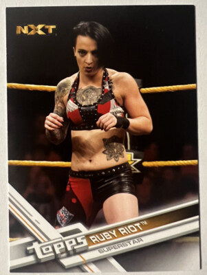WWE RUBY RIOT 2017 TOPPS Then Now And Forever Rookie RC NXT AEW RUBY