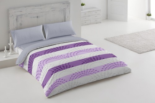 Ensemble de literie 4 pièces housse de couette réversible + taie d'oreiller housse de couette élégante double - Photo 39 sur 56