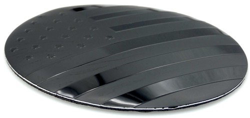 1x Patriotic American Flag Decal Sticker Emblem Aluminum Dome 65mm 2.55" Black - Foto 21 di 21