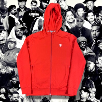 Dirk Bikkembergs Basketball Full Zip Red Sweatshirt/Track Jacket, Sz Medium