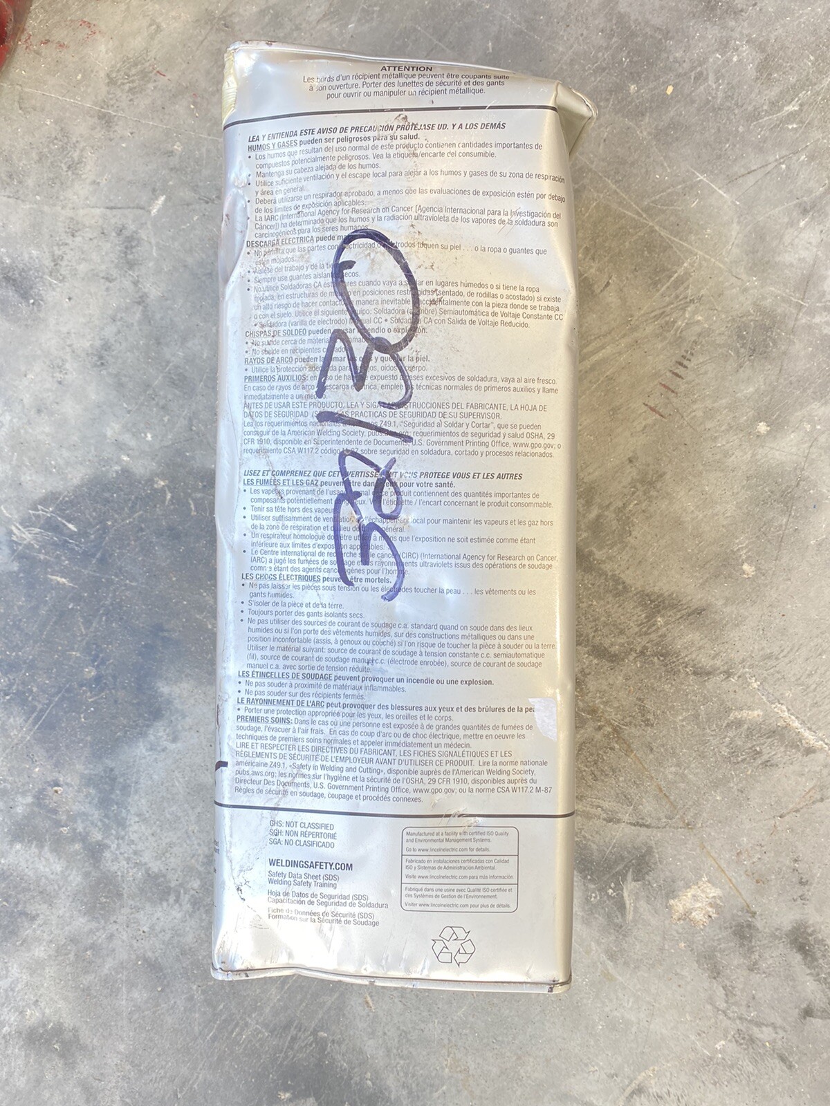 Lincoln Jetweld Carbon Steel Stick Welding Rod Electrode 5/32" x 14