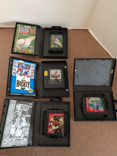 Consola Sega Genesis 11 Juegos 2 Controladores Alimentación y Adaptador RF MK-1631 Probado - Imagen 13 de 15