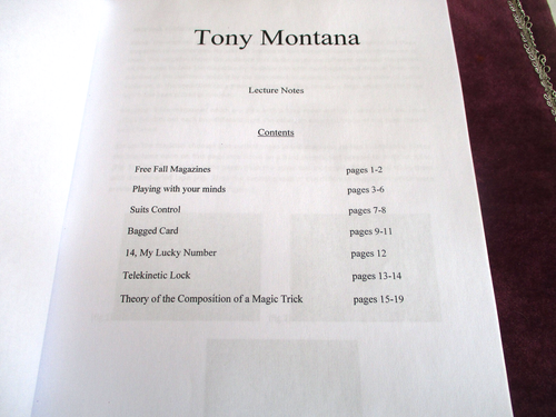 Tony Montana Mentalism Facing A Mirror - Imagen 2 de 2