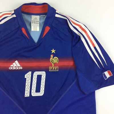 【美品】フランス代表 2004 ホーム ユニフォーム ジダン アディダス #10 楽天市場】【ユーロパッチ付】 2004 フランス代表 アウェイ（白
