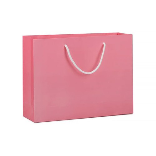 25X Kraft Paper Bags Gift Shopping Bag Carry White Pink Black Bag With Handles - Picture 15 of 15