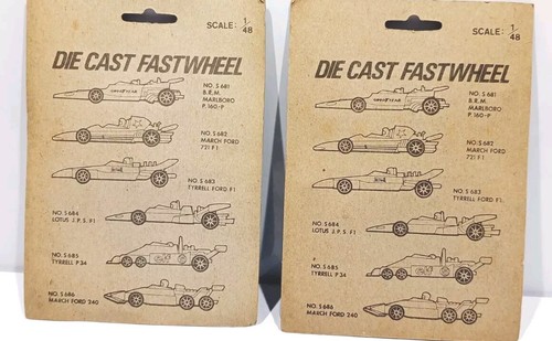 Vintage Lida Toys Die Cast Fastwheel F1 Cars Tyrrell P34 Lotus JPS 1:48 Hong K - Picture 2 of 10
