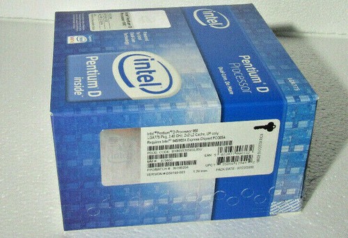 PENTIUM D PROCESSOR 950 3.4GHz 2X2 L2 CACHE LGA775 P/N BX80553950SL95V - Picture 2 of 5
