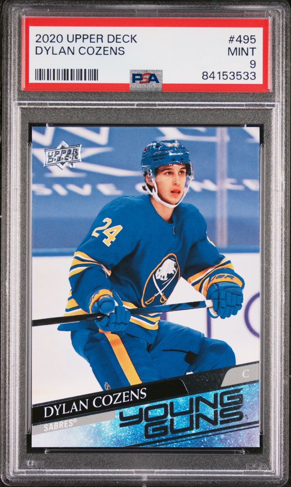 2020 Upper Deck Series 2 Dylan Cozens Young Guns #495 PSA 9 Rookie