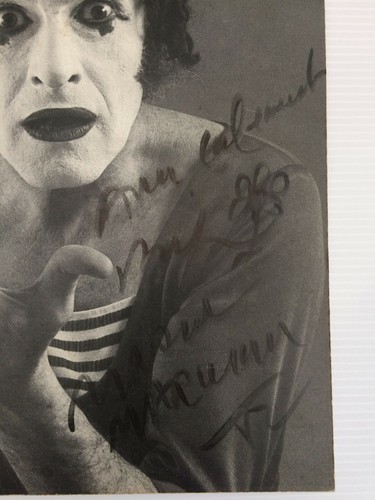 Mime Marceau Catalogue dédicace signé manuscrite Théâtre Champs Elysées 1982 - Picture 2 of 5