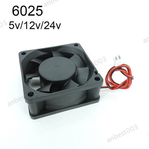 6025 DC 5/12/24V Cooler Fan 60x25mm 6cm Brushless Motor Cooling Fan 3D Printer - Picture 3 of 9