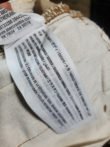 Hollister Khaki Hollister Pants Skinny Chino Epic Waist 31" Hips 35" Inseam 29" - Picture 10 of 11