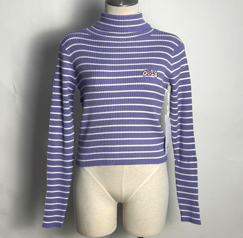 Obey Damen Rollkragen Pullover Elise Digital Violett Gr. M Neu mit Etikett Shepard Fairey - Bild 1 von 4