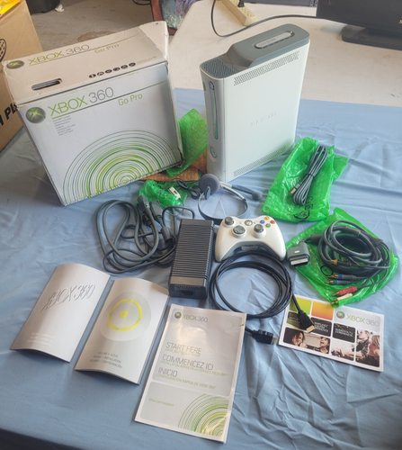 Microsoft Xbox 360 White Gaming Console 60gb W/ Controller, Tested in Box