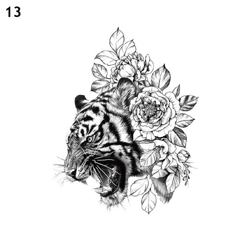 Pegatina tatuaje temporal impermeable tatuaje falso arte corporal brazo hombres mujeres niños niñas - Imagen 71 de 223