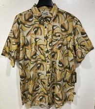 Howler Bros Mansfield Short Sleeve Shirt Monstera Mash / Citron Men  s Small NWT