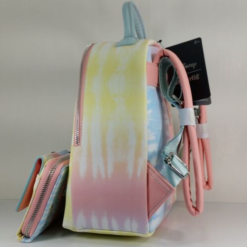 Loungefly Disney Lilo & Stitch Tie Dye Mini Backpack Bag & Wallet Set Boxlunch - Picture 4 of 23
