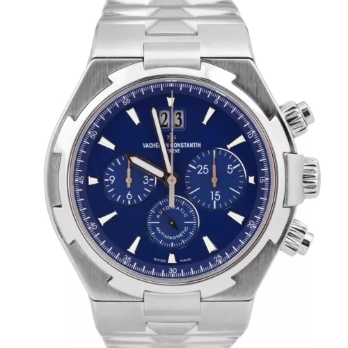 MINT Vacheron Constantin Overseas Chronograph BLUE Stainless Steel 42mm 49150