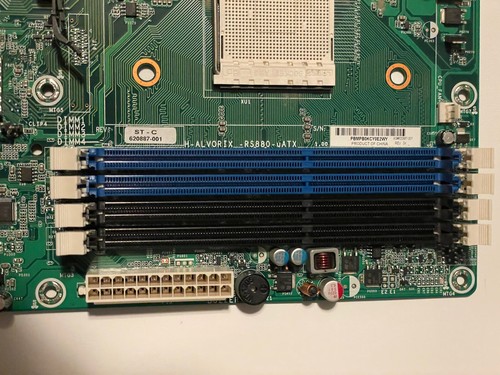 H-Alvorix-RS880-uATX Motherboard ST-C 620887-001 AM3 Athlon II support - Picture 2 of 4