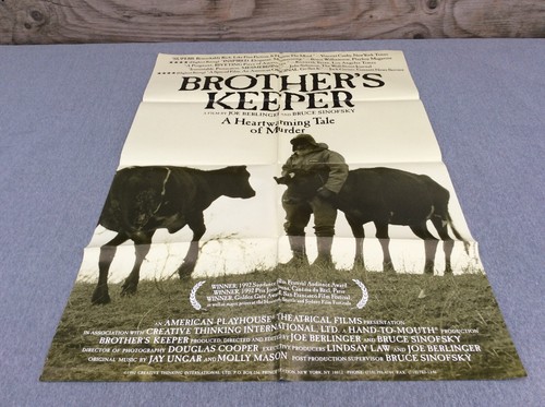 1992 Brother's Keeper Original Movie House Full Sheet Poster