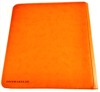 Docsmagic.de Pro-Player 12-Pocket Playset Zip-Album Orange - 480 Card Binder - M