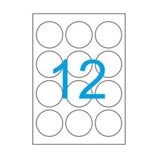 Etiketten in Format und Menge nach Wahl Luma Universal Aufkleber weiß A4 Drucker