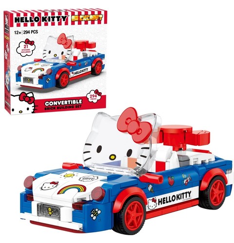 SANIRO HELLO KITTY Convertible Car 294pcs Brick Building Set Brickcraft NEW Gift - Bild 2 von 7