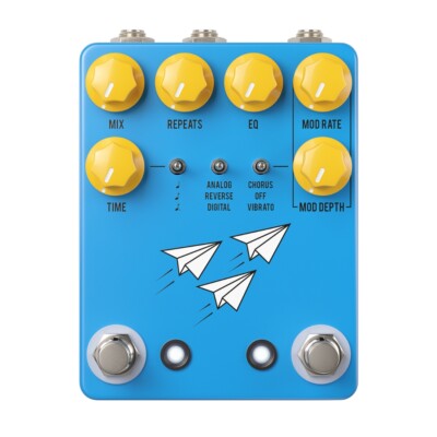 JHS Flight Delay Analog Digital Reverse Delay Pedal - Blue