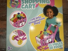 Magic Meal Makers Shopping Cart Pretend Play Set, 52 Pieces, Plastic, Ages 3-4
