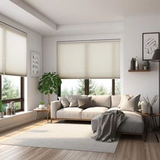 38mm Light Filtering Honeycomb Window Blinds Cordless Cellular Shades-Six Colors