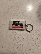 Vintage Diet Pepsi Boise Hawks Baseball Team Acrylic Plastic Keychain 90's Y2K 