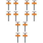 12 Stcs Gate Spindelstange M10x8 cm Sicherheitsrunde Verstellbarer