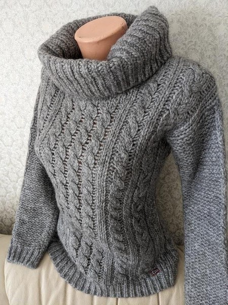 Women Napapijri Sweater Grey Alpaca 36 / S / 44