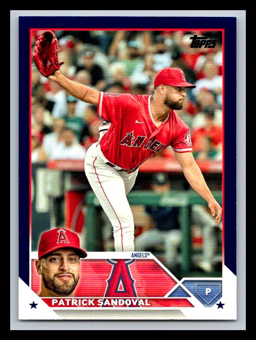 2023 Topps Royal Blue #327 Patrick Sandoval Los Angeles Angels NM-MT