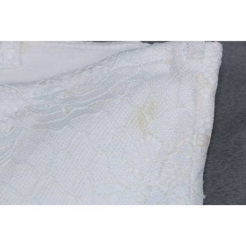 Body corsé de encaje marfil y cadena para mujer blanco floral encaje talla 8 nuevo con etiquetas - Imagen 9 de 15