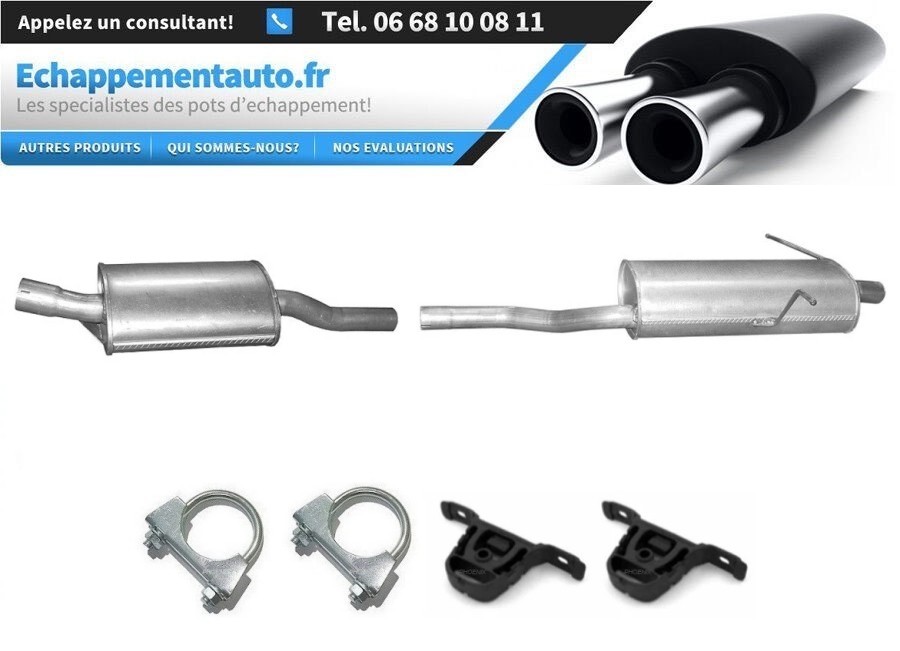Échappement BMW E46 316i 318i silencieux contre la rouille et les bruits de fuite gaz